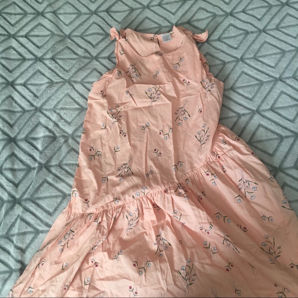 Pink floral dress